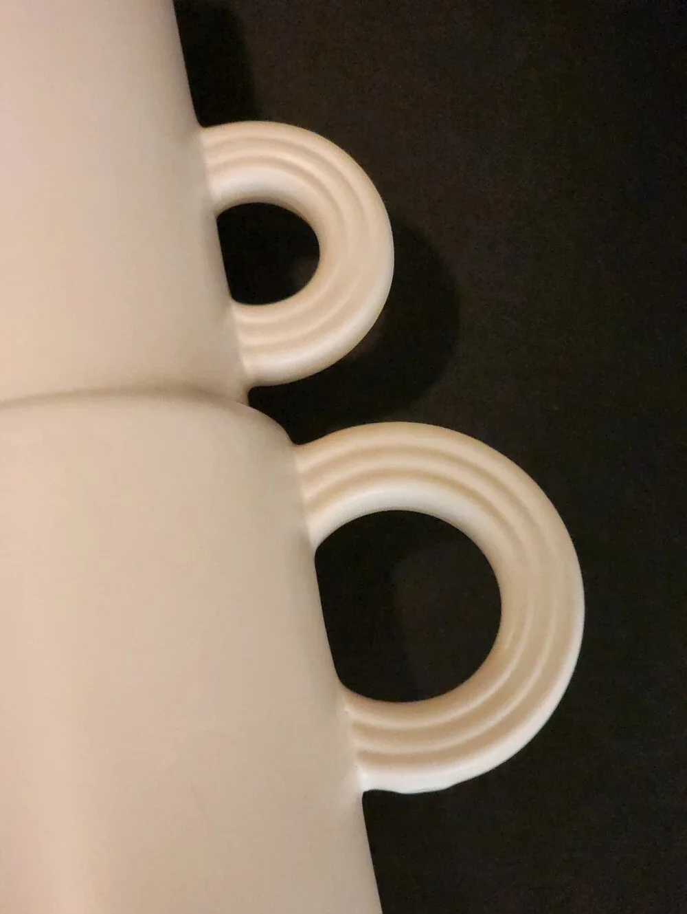 Slateford Collection Bud Vase with Loop Handles, White New With Tag On Bottom